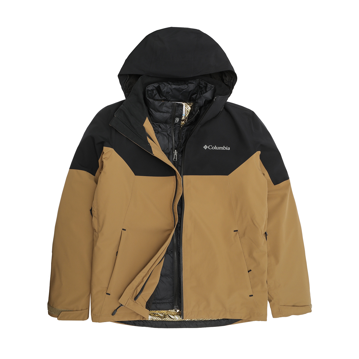 

Водонепроницаемая, ветронепроницаемая, термальная, дышащая, теплоотражающая ветровка Jacket Men's Columbia, хаки