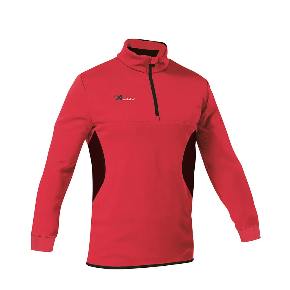 

Толстовка спортивная Asioka Tokio half zip, красный