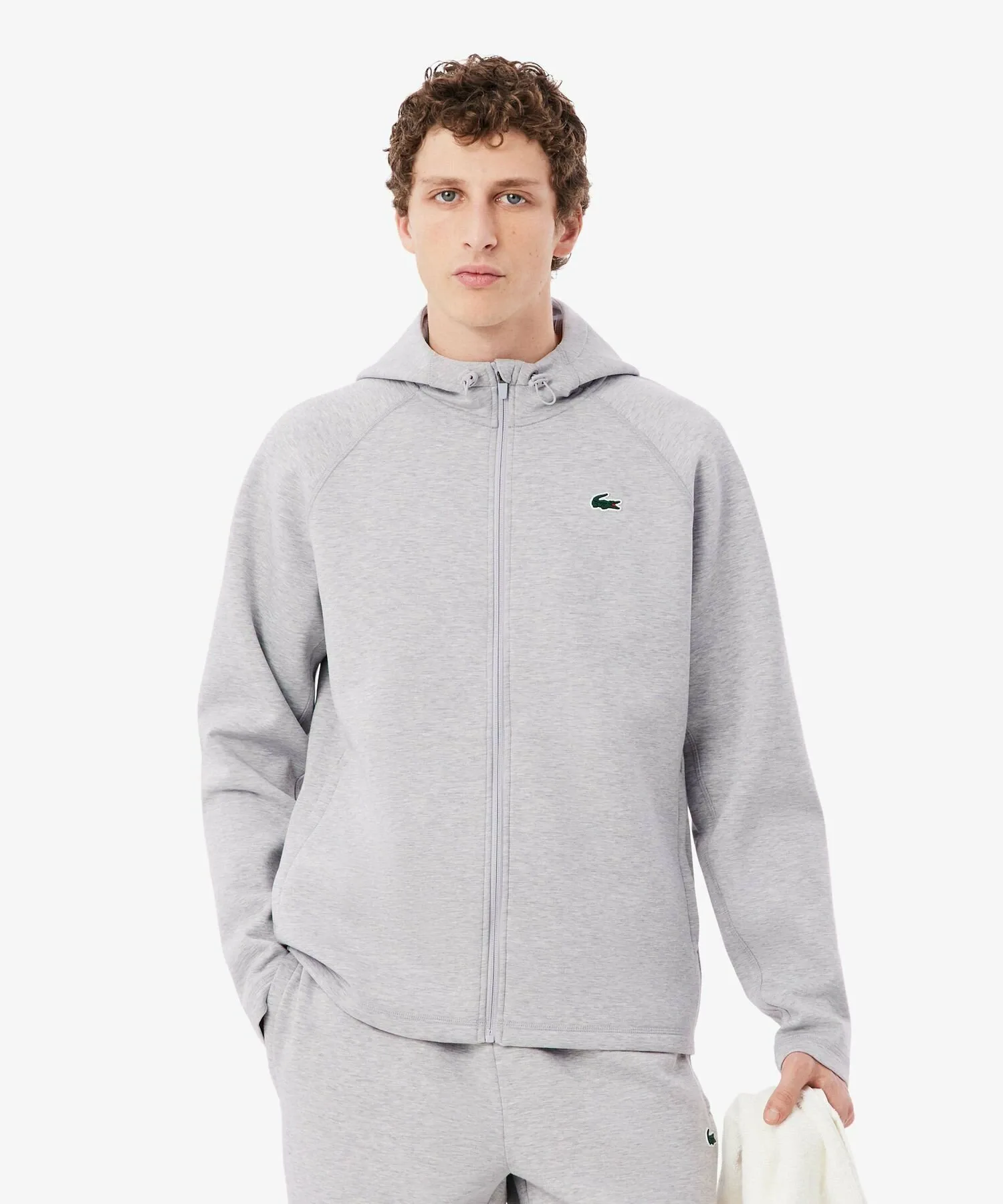 Двусторонняя толстовка на молнии LACOSTE, Gray