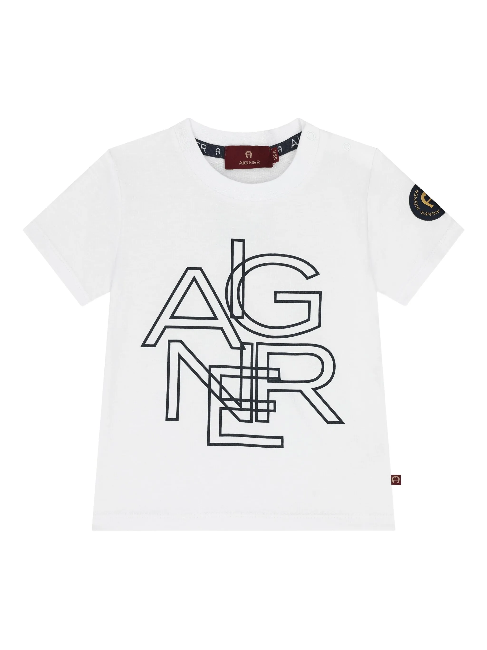 

Футболка с логотипом Aigner Kids, белый