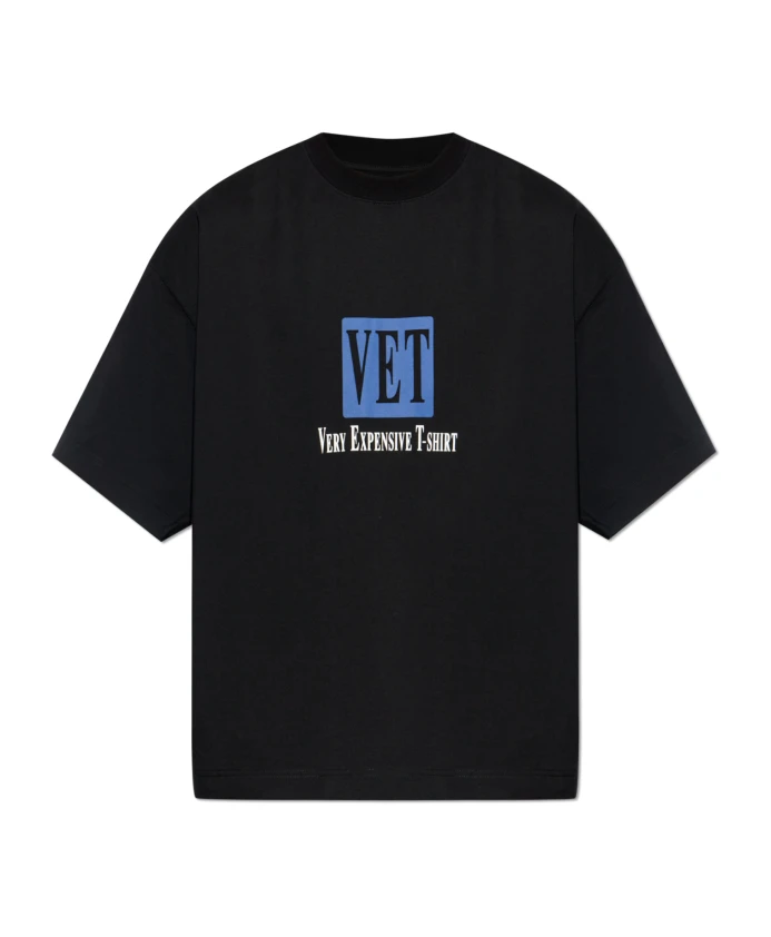 

Футболка с принтом Vetements, черный