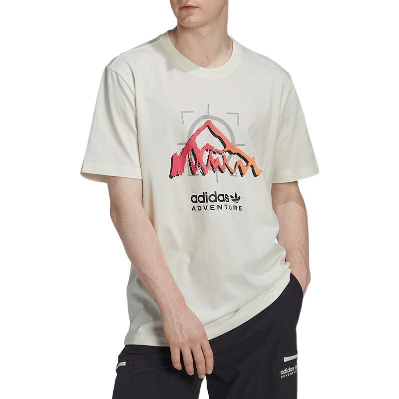 Футболка ADVENTURE RIDE мужская белая Adidas Originals, белый — фото 2