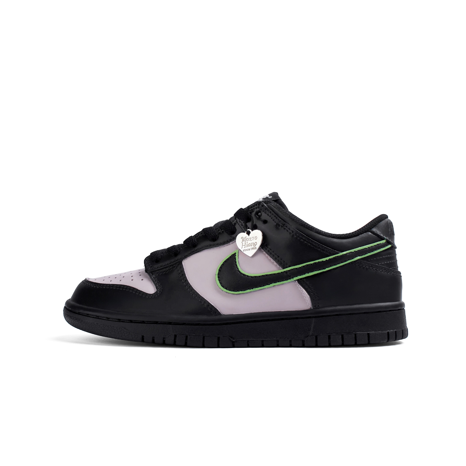 

Nike Кроссовки Dunk 'Black' Cushioning Abrasion Resistant Lightweight Cushioning Skateboard Shoes Black Pink Kids'