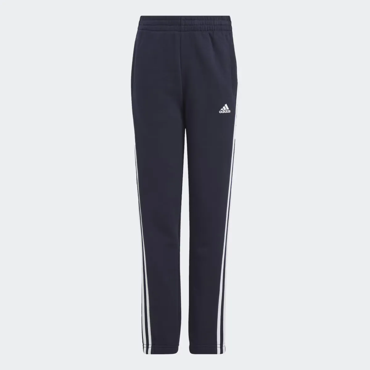 

Детские Essentials Флисовые брюки 3 полоски Adidas, темно-синий/белый