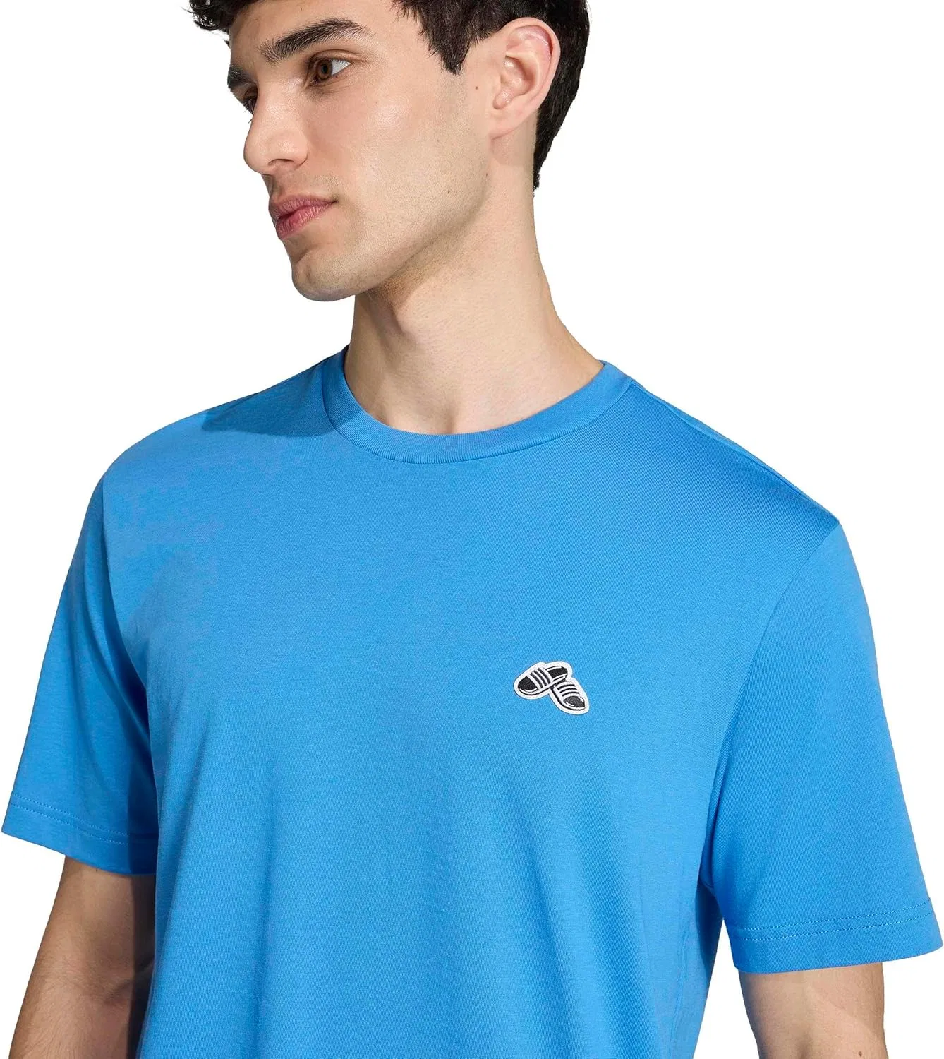 Футболка с принтом Adidas Men's Summer Trim, синий — фото 3