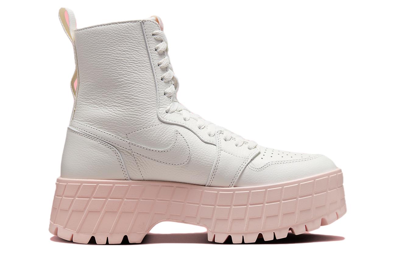Jordan Высокие Бруклин Сэйл Легенд Пинк Женские — Белый Розовый, цвет White Pink — фото 2