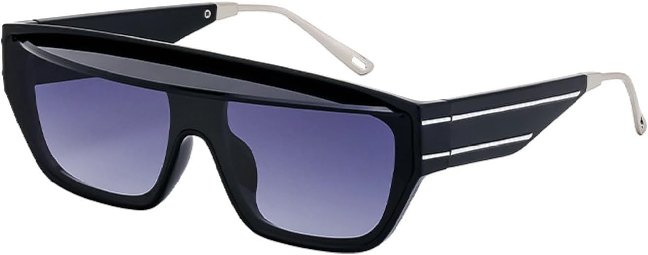 

Винтажные квадратные солнцезащитные очки для женщин, модные очки «кошачий глаз», очки для мужчин в стиле хип-хоп, очки для вождения, женские солнцезащитные очки ZS-98258 Melrose, Black Silver