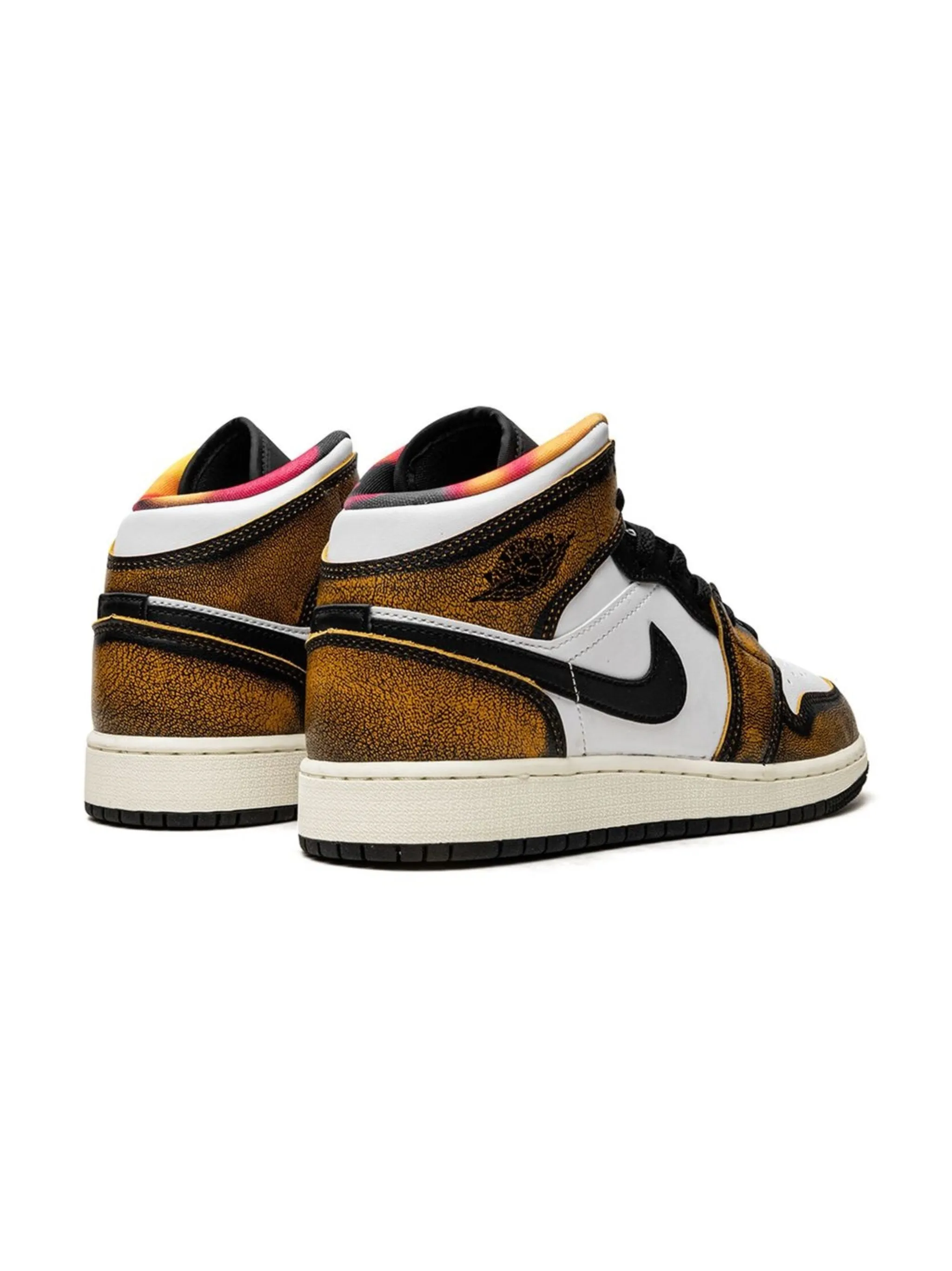 Кроссовки Air Jordan 1 Mid SE Jordan Kids, коричневый — фото 3