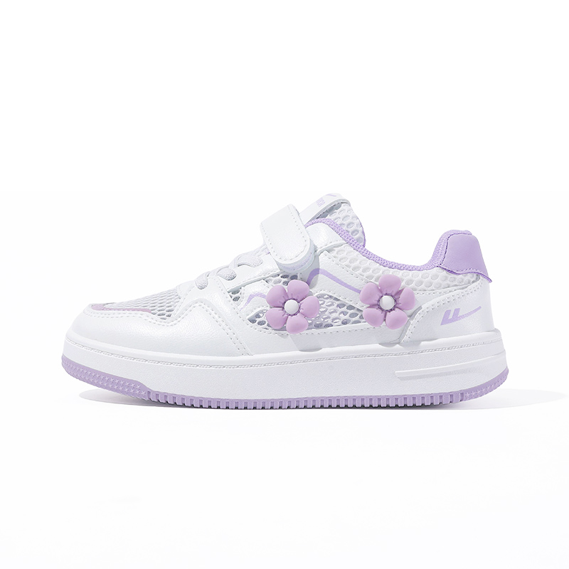 

Детские противоскользящие и дышащие повседневные туфли Kids' WARRIOR, белый/фиолетовый