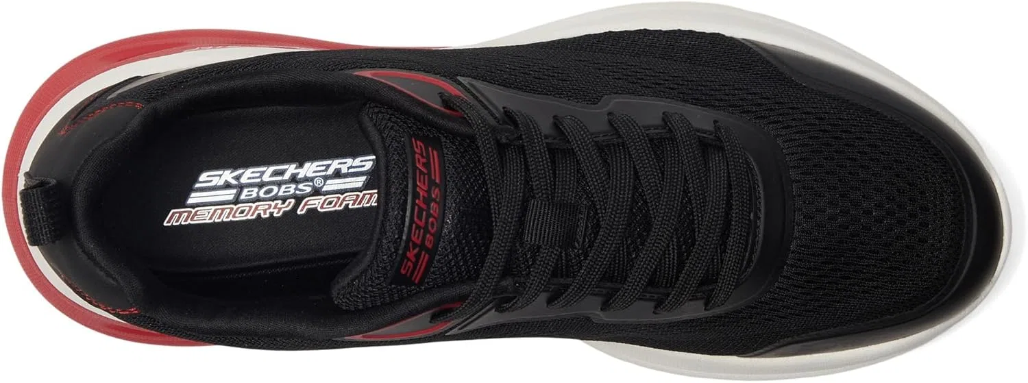 Мужские кроссовки Skechers Bobs Glide Step Arc Waves 2.0-Class Rank, Black White — фото 3