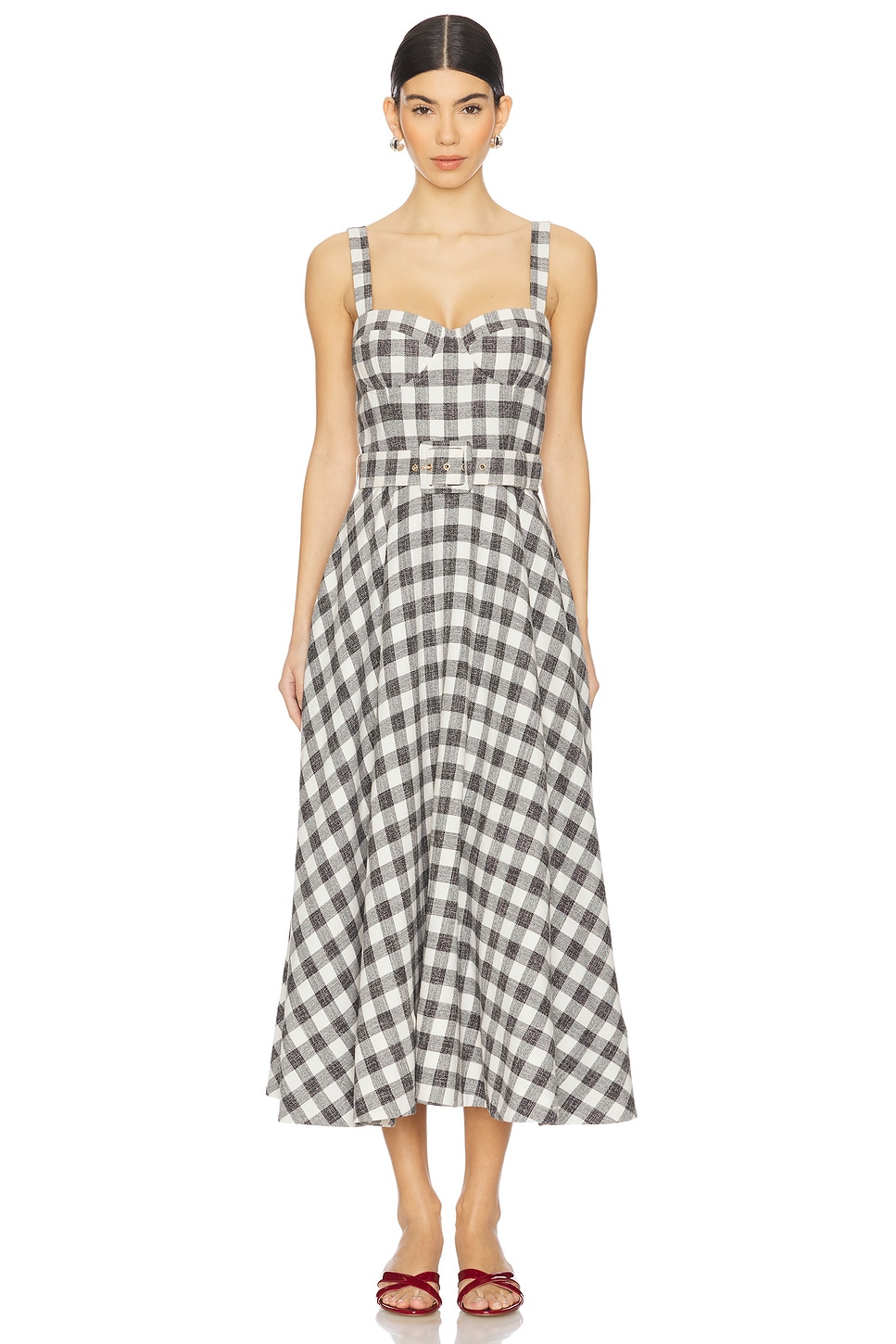 

Платье Calypso Cara Cara, black ivory boucle grid