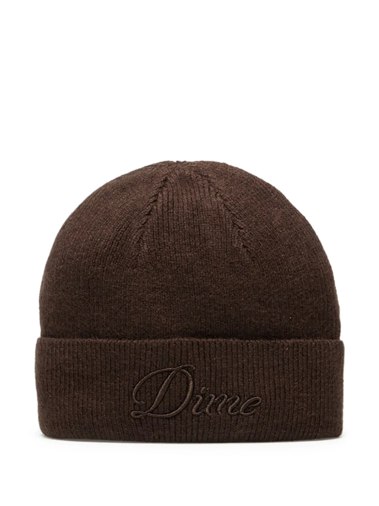 

Dime шапка бини Cursive, коричневый