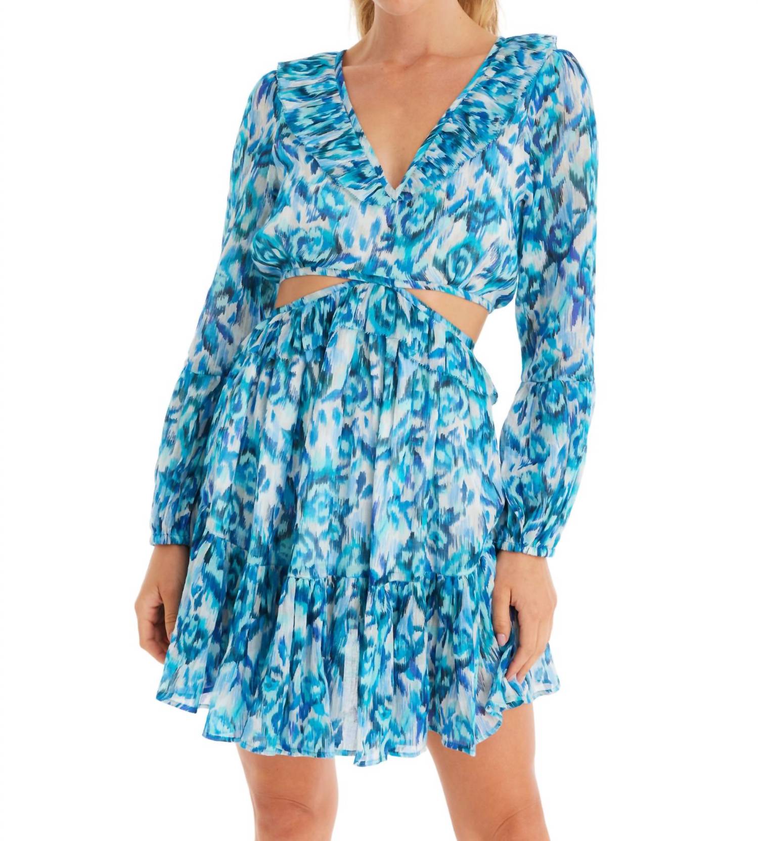 

Мини-платье Peek A Boo в цветочном тумане ALLISON NEW YORK, Floral Haze