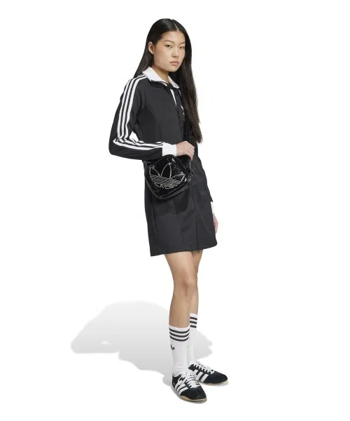 Женское спортивное платье adidas Originals ADICOLOR 3 STRIPES чёрное — фото 4