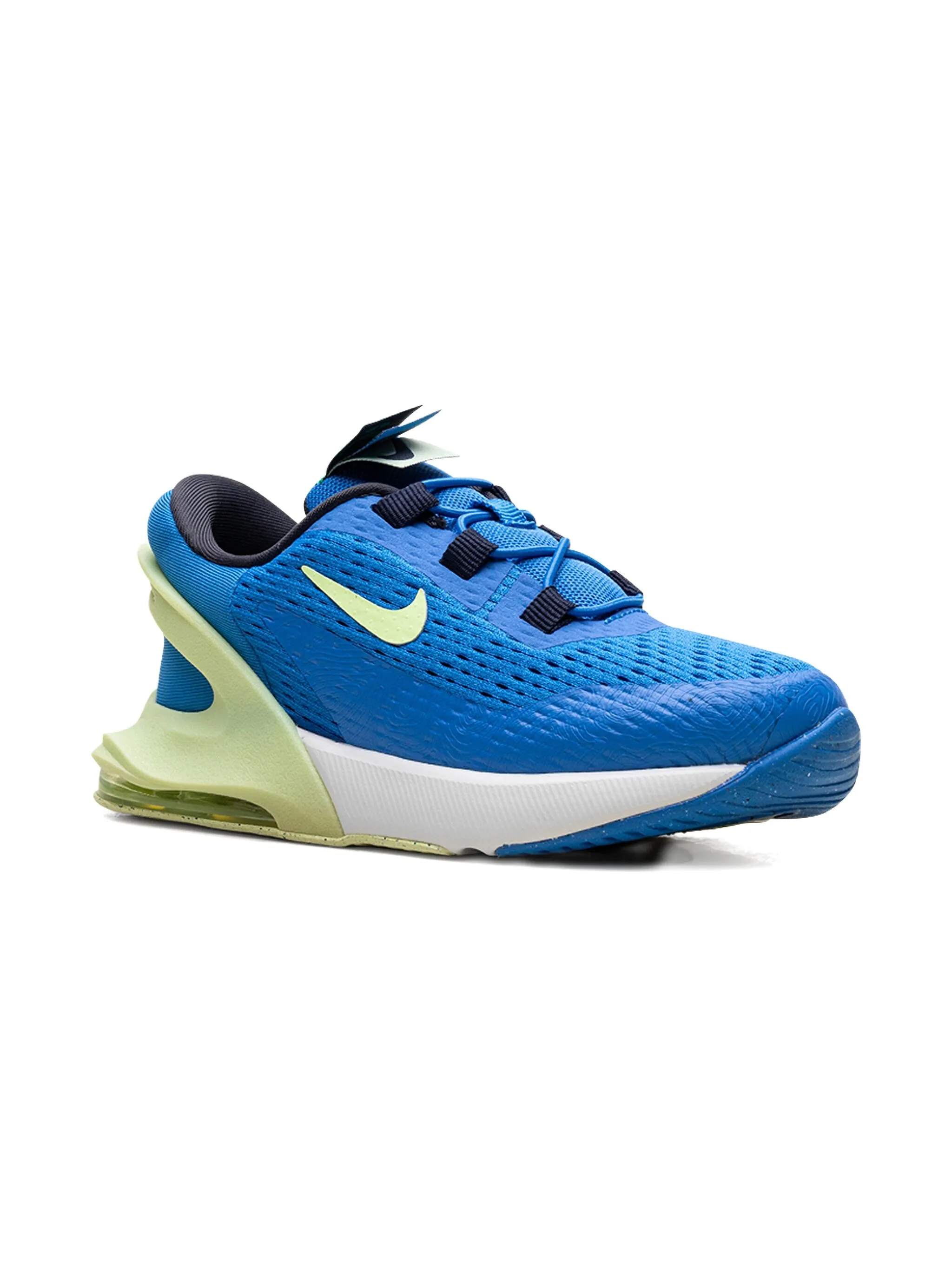 Кроссовки Air Max 270 Blue/Barely Volt Nike Kids, синий — фото 3