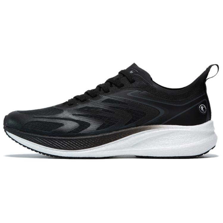 

QIAODAN Кроссовки для марафона Light Speed 4.0PLUS Breathable Coverage Rebound Low Top Q KUNGFU TURBO мужские, черно-белые