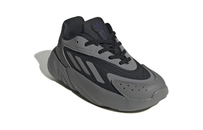 Кроссовки Ozelia Kids для дошкольников Adidas Originals, цвет Gray Black — фото 3