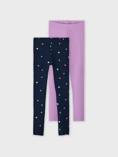 

Леггинсы Name It "NKFVIVIAN 2P AOP LEGGING" (комплект, 2 шт.), фиолетовый
