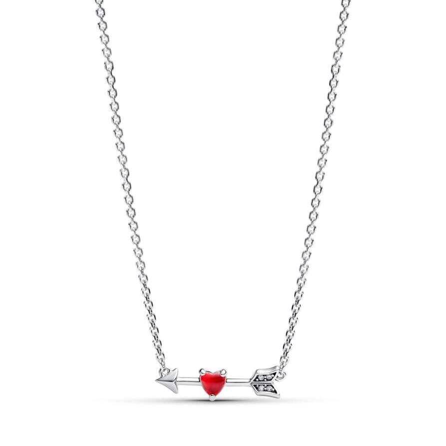 

Ожерелье Pandora Arrow & Murano Glass Heart Necklace, покрытие - золото