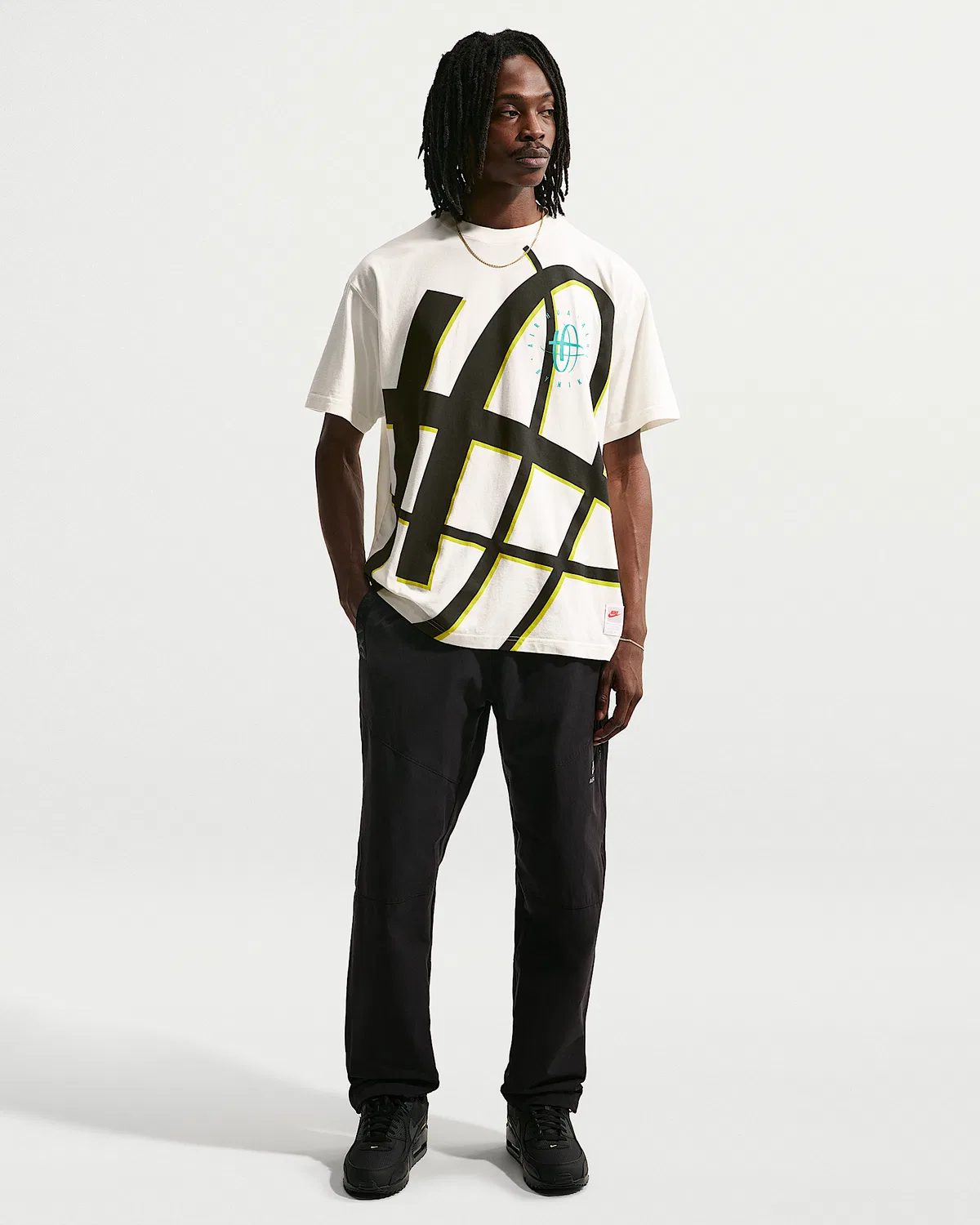 Мужская футболка Max90 Nike Sportswear, Sail/Bright Cactus — фото 4