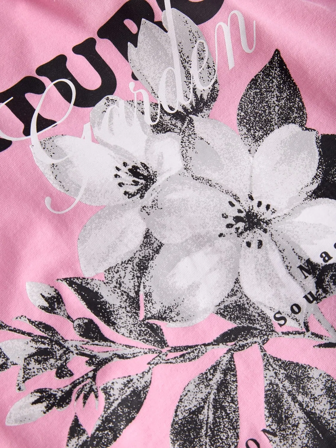 Футболка с принтом JACK & JONES Junior, prism pink — фото 3
