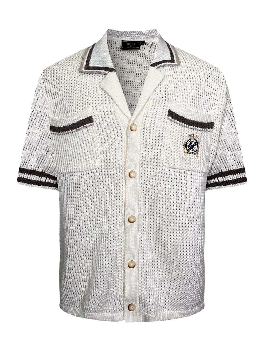 

Рубашка на пуговицах Comfort fit SikSilk, Ecru