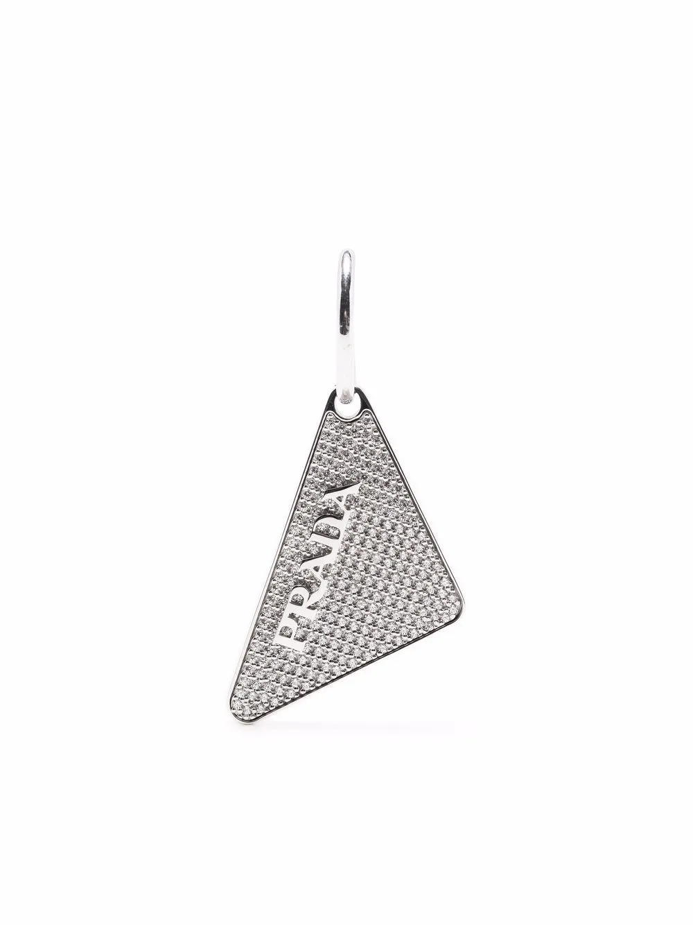 

Серьга с кристаллами Prada, серебяный