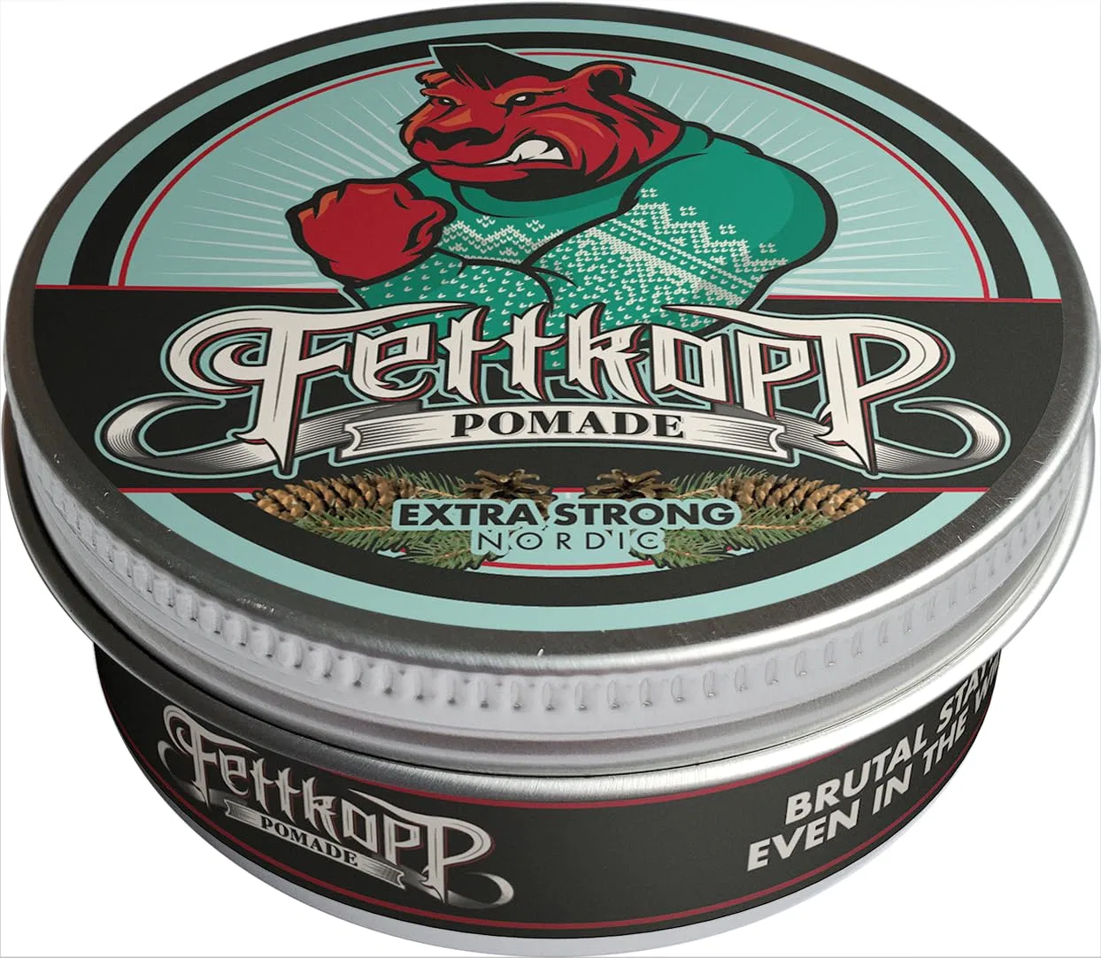Мужская помада для укладки волос Fettkopp Pomaden «Extra Strong Nordic» Fettkopp