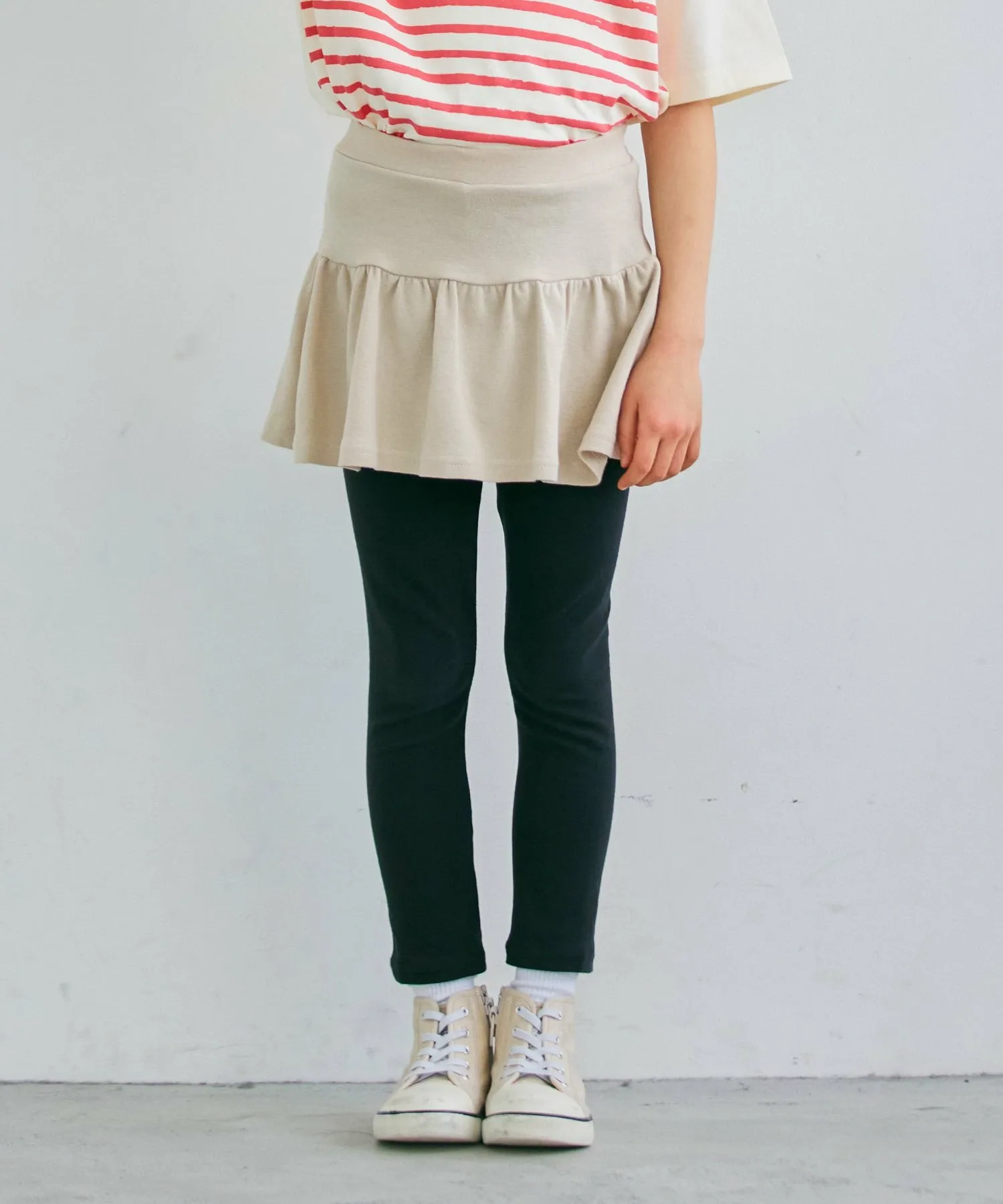 Юбка Эластичные юбки (со сборками) Ever Closet, Gray Beige B