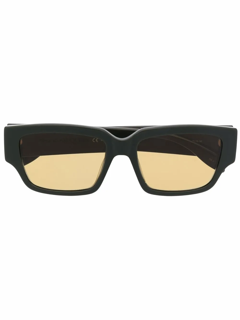 

Солнцезащитные очки в квадратной оправе Alexander McQueen Eyewear, зеленый