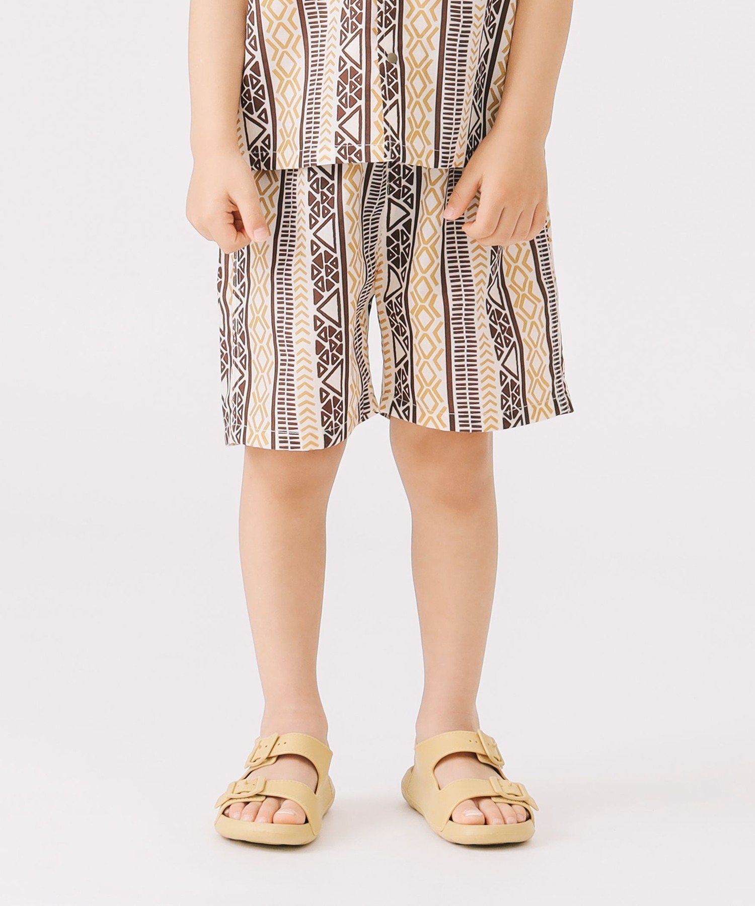 Шорты с этническим принтом (100–140 см) B:MING by BEAMS, BROWN