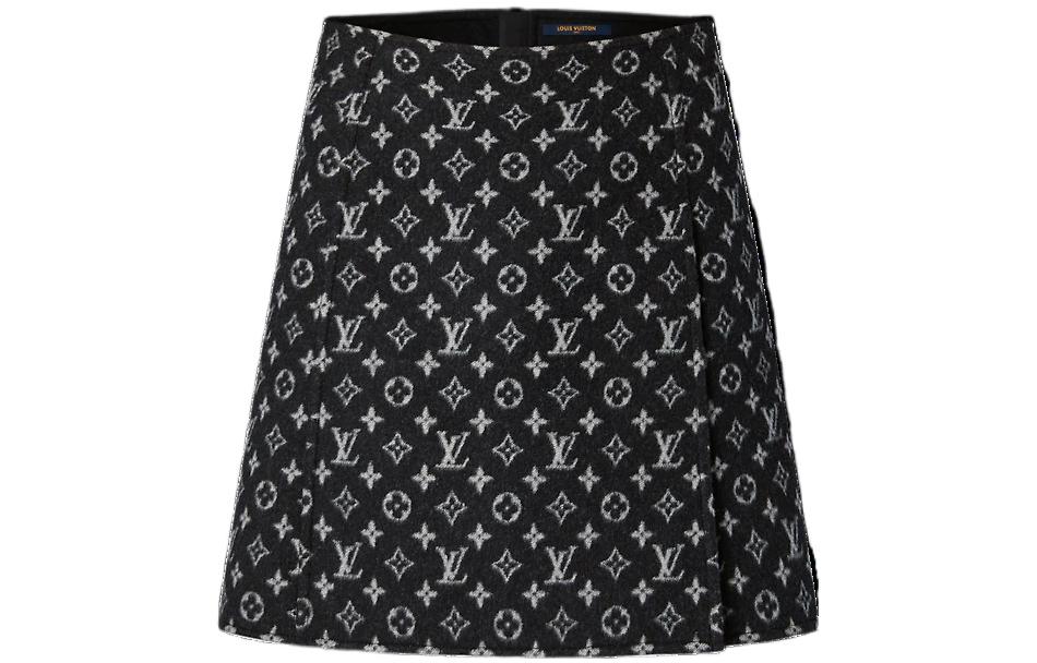 

LOUIS VUITTON Осень-зима 22, повседневная короткая юбка, женская, черная