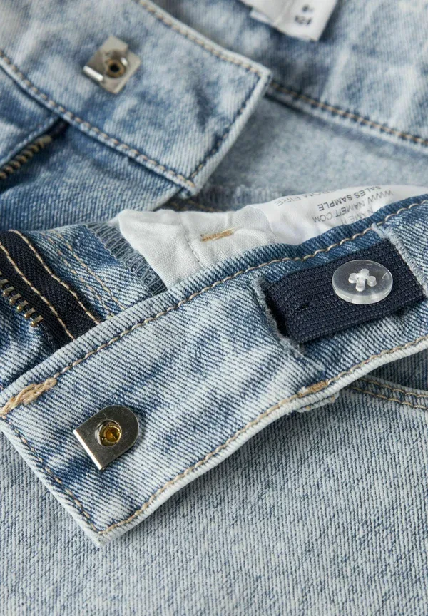 Шорты джинсовые Name It 8222 au noos denim shorts, светло-голубой выбеленный деним — фото 3