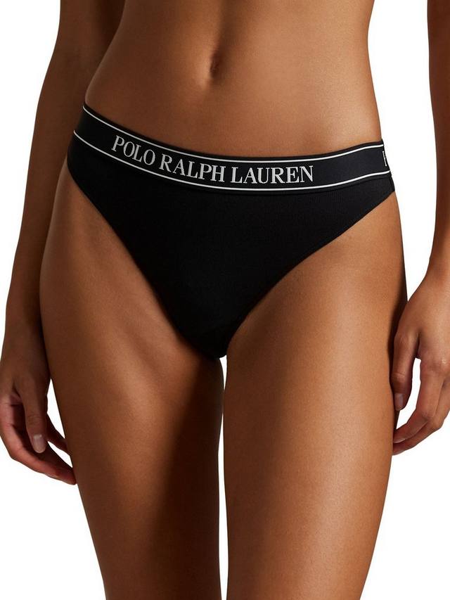 Polo Polo Essentials трусики-стринги с завышенной талией Ralph Lauren, White/Onyx/Navy — фото 2