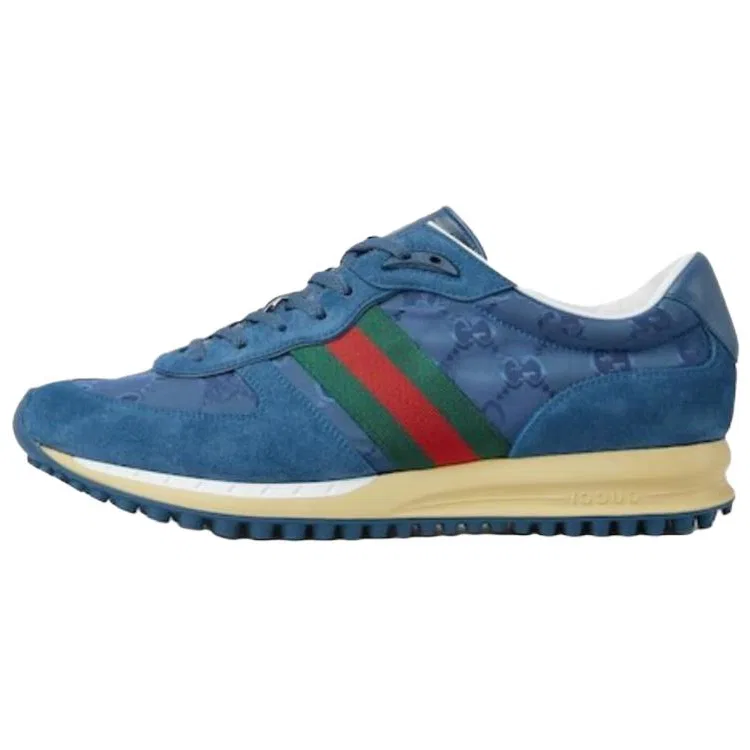 Кроссовки повседневные на Original GG холсте GUCCI Re-Motion синие