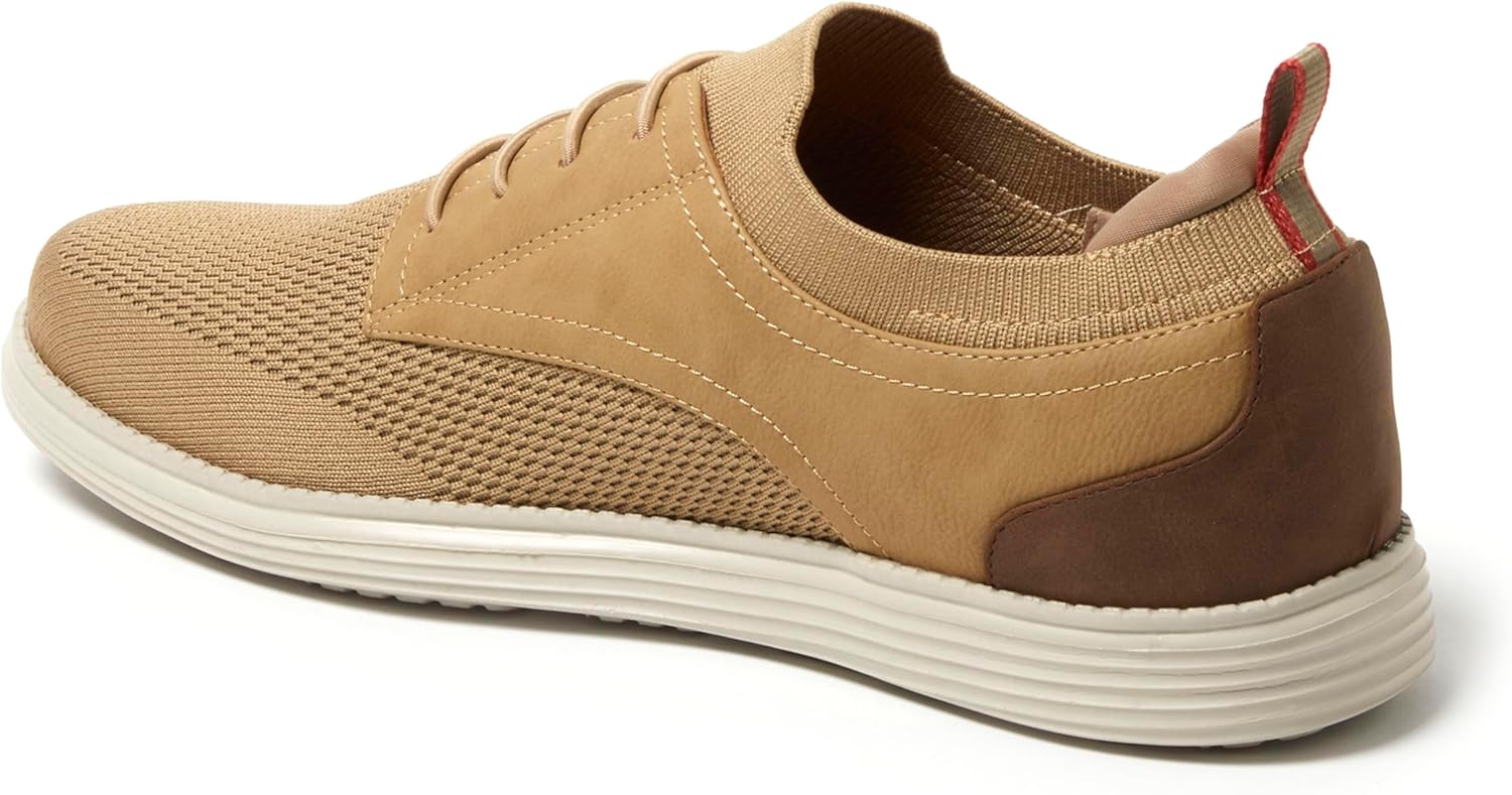 Мужские туфли Dearfoams Nash Slip-On Oxford, легкие, дышащие, с поддержкой свода стопы, Mohair — фото 4