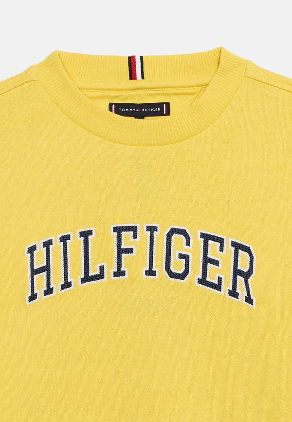Толстовка с круглым вырезом и логотипом из махровой ткани Tommy Hilfiger, Yellow Dahlia — фото 4