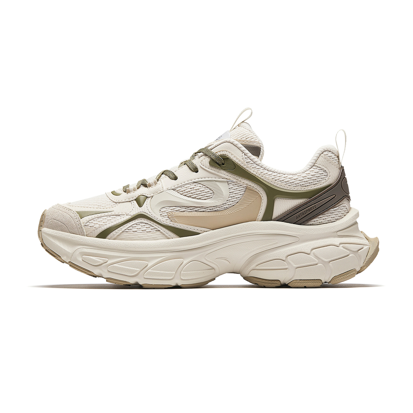 

ANTA Star Moon 5 повседневные кроссовки мужские Fish Belly White/Vine Cyan Green/Enamel Gray