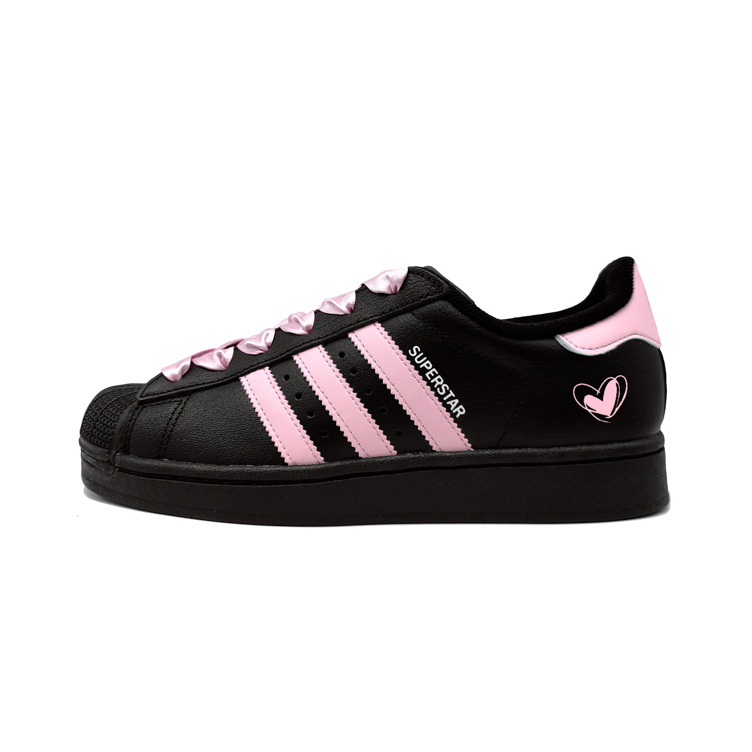 

Adidas Originals Детские износостойкие низкие скейтбордистские кроссовки Superstar 2, розовые, для подростков
