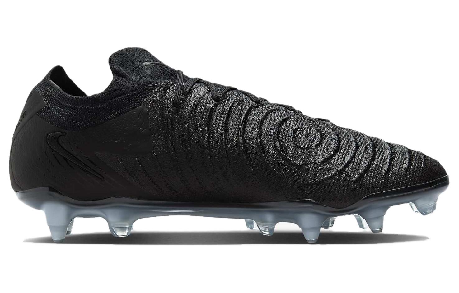 Футболка Nike Phantom GX SG с металлическими длинными шипами, амортизацией и противоскользящим покрытием, унисекс черно-синяя — фото 2