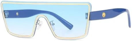 

Солнцезащитные очки без оправы для женщин, винтажные стильные очки, мужские солнцезащитные очки для женщин, очки с защитой от УФ-излучения UV400 MTZJH, C3