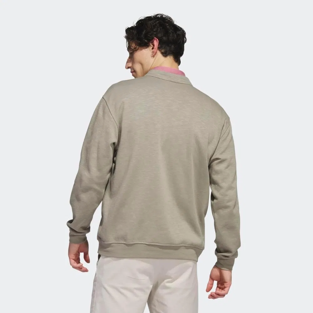 Толстовка Adidas Men's Go-to Quarter Zip Golf, серебряный — фото 4