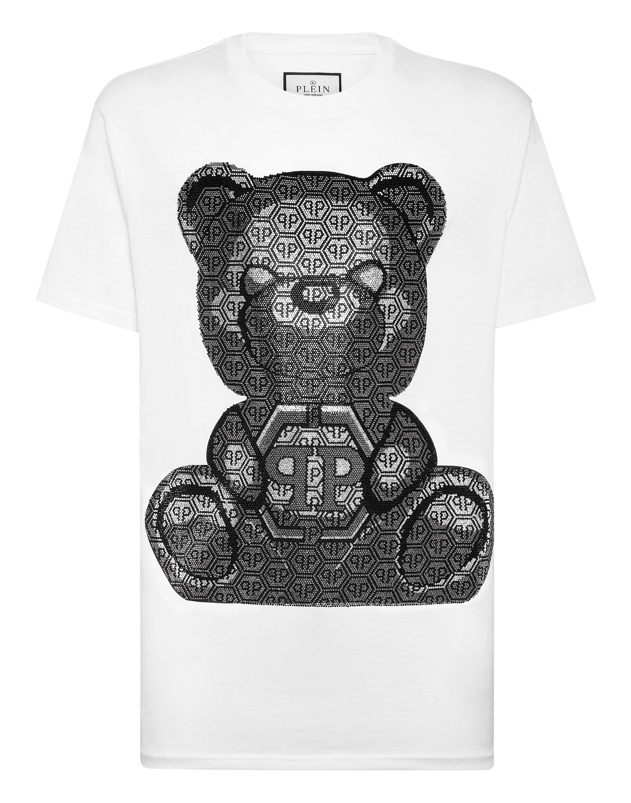 

Футболка с круглым вырезом SS 3D Teddy PHILIPP PLEIN, белый
