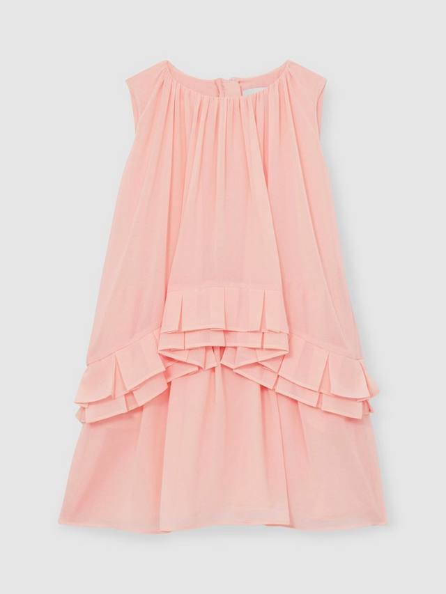 

Детское платье Luni с рюшами из шифона Reiss, Pink