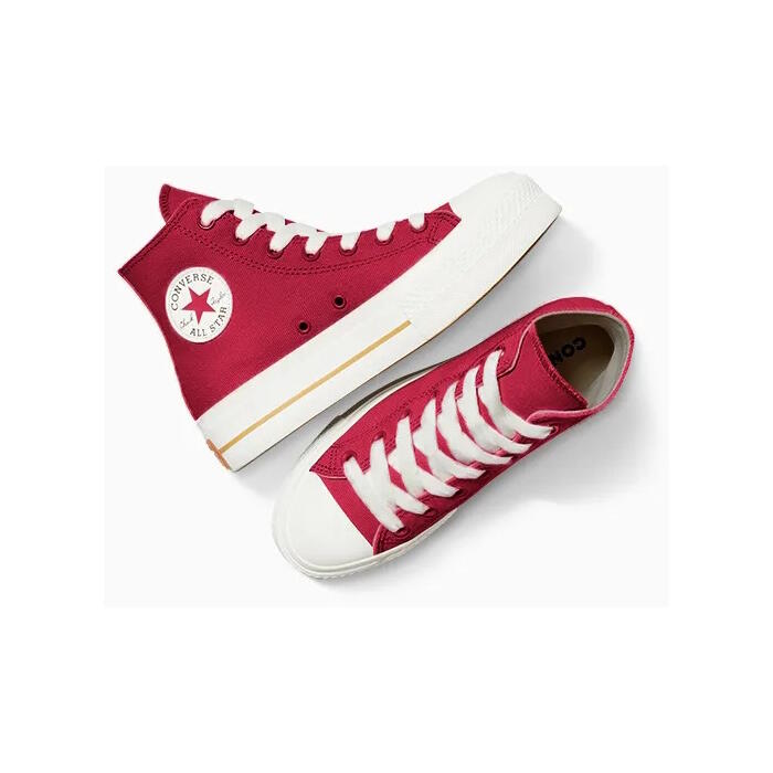 Кроссовки Converse Chuck Taylor All Star Lift, красные, женские — фото 2