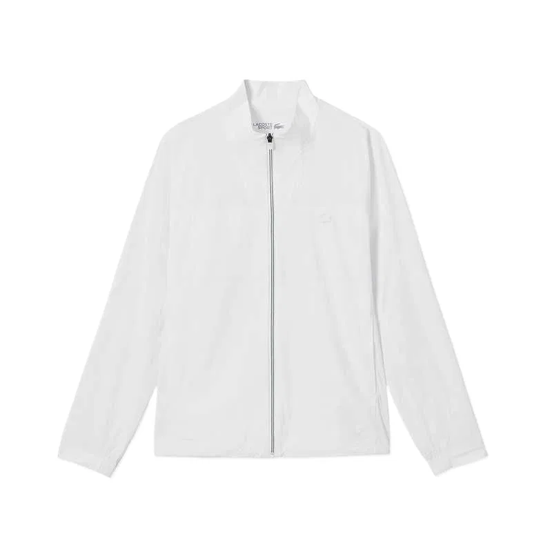 Куртка мужская с воротником-стойкой, умеренная, прочее LACOSTE, 001/White