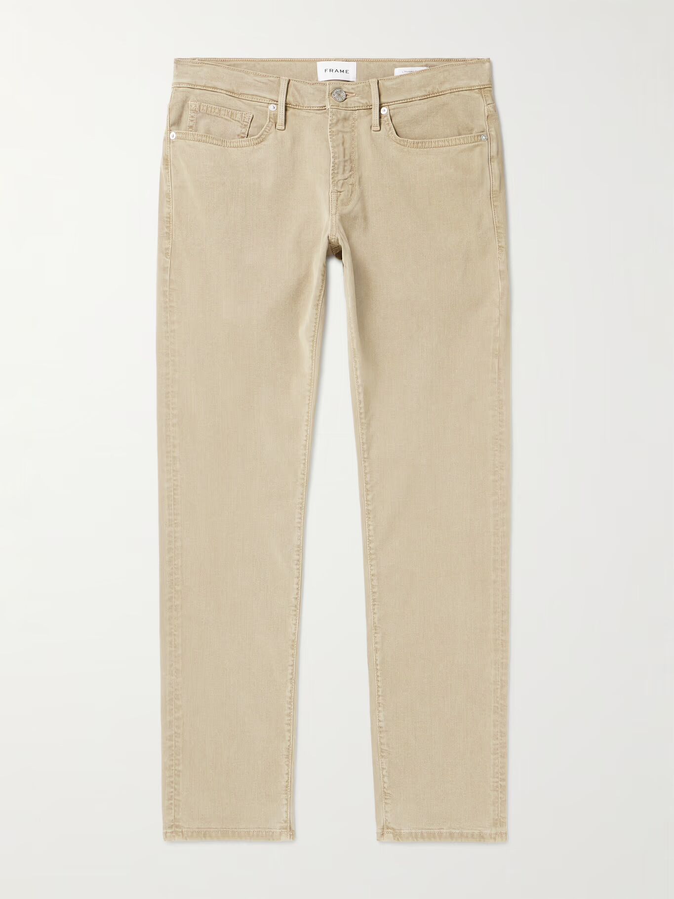 

Брюки L'Homme Slim-Fit Stretch из смеси лиоцелла FRAME, бежевый