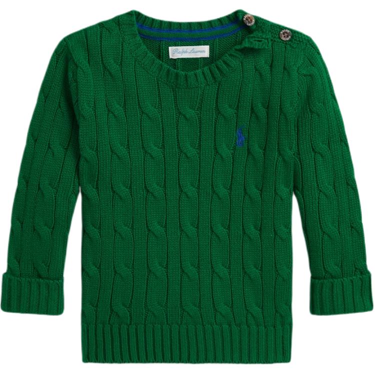 

Свитер FW25 для младенцев и малышей Ralph Lauren, зеленый