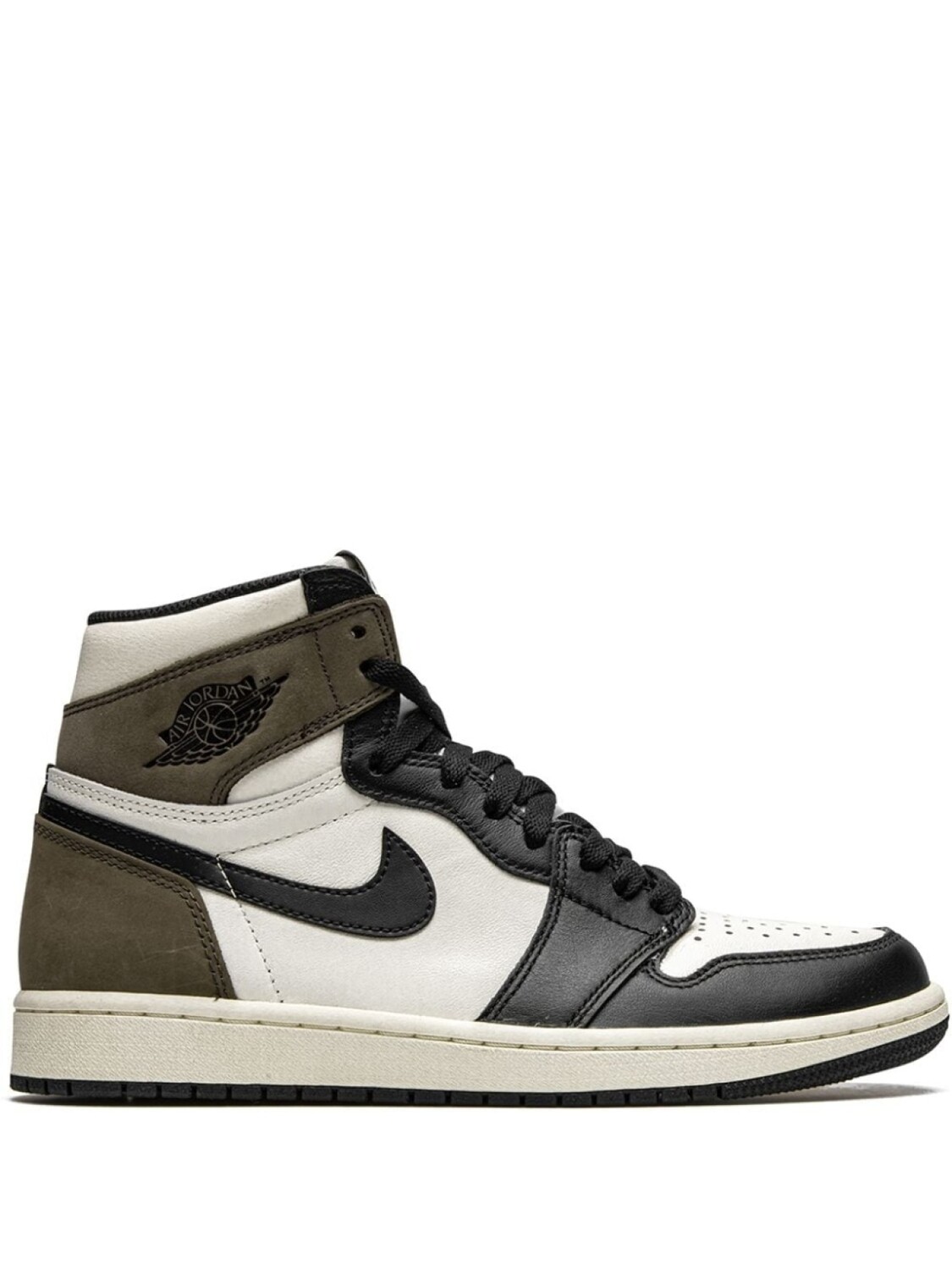 

Кроссовки Jordan Air Jordan 1 Retro, белый/черный/темно-коричневый