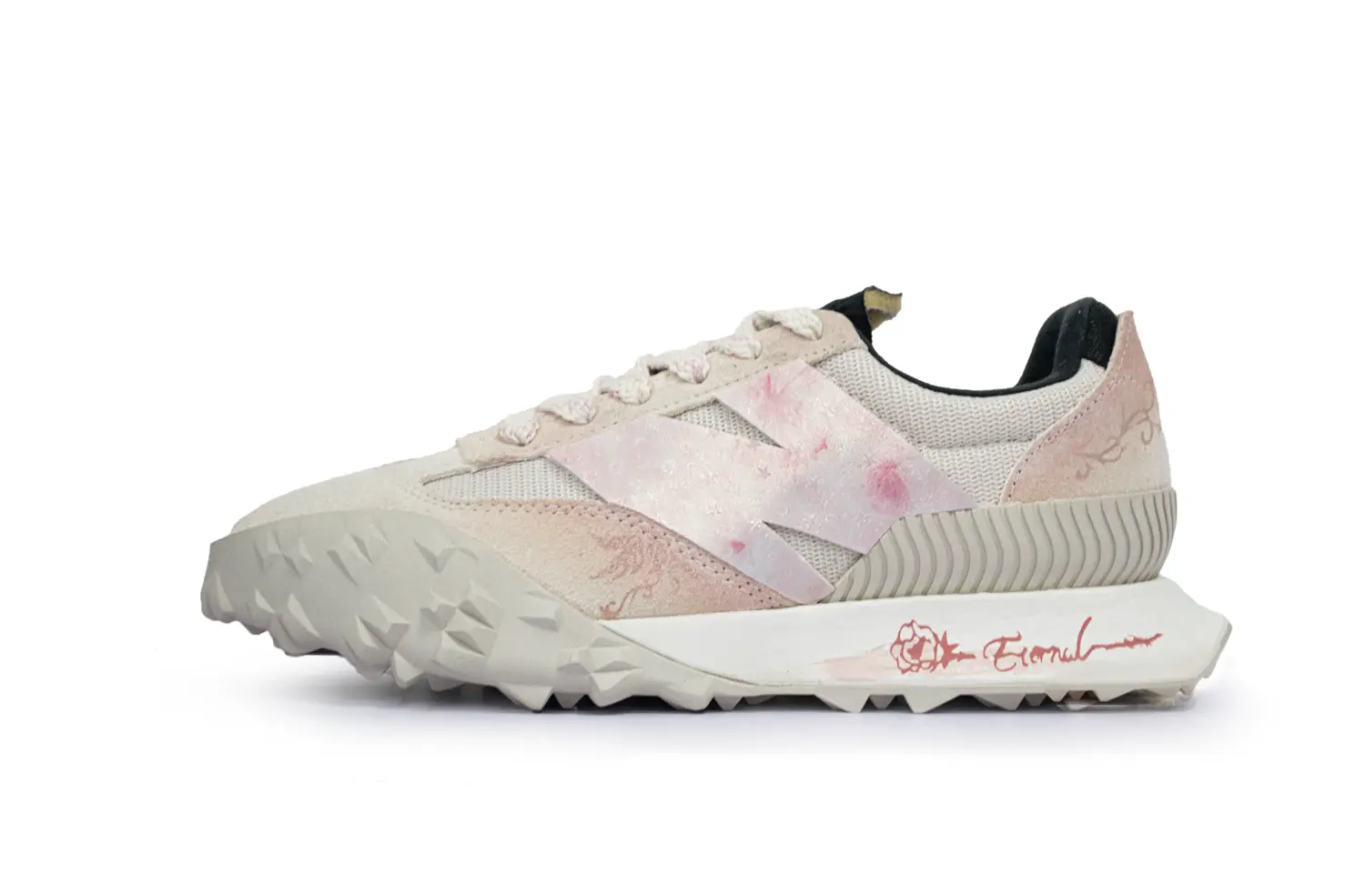 

New Balance XC 72 Rose Vows Текстильные, замшевые низкие повседневные кроссовки унисекс, бежевые и розовые